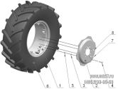 Подгруппа 3107. Колеса задние ведущие (Для тракторов 