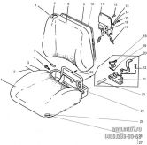 Подгруппа 6800. Сиденье оператора.