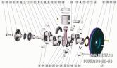 Подгруппа 1004, 1005. Поршни и шатуны. Коленчатый вал. Маховик
