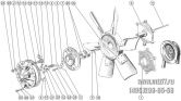 Подгруппа 1308. Установка муфты вентилятора. Установка вентилятора