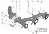 Подгруппа 1008. Установка выпускного коллектора