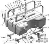 Подгруппа 1101. Бак топливный (для трактора 