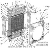 Подгруппа 1301, 1302. Радиатор водяной. Подвеска радиатора водяного