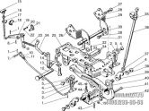 Подгруппа 2707. Устройство прицепное. Вариант "крюк" (по заказу). (Для тракторов с силовым регулятором и без силового регулятора)